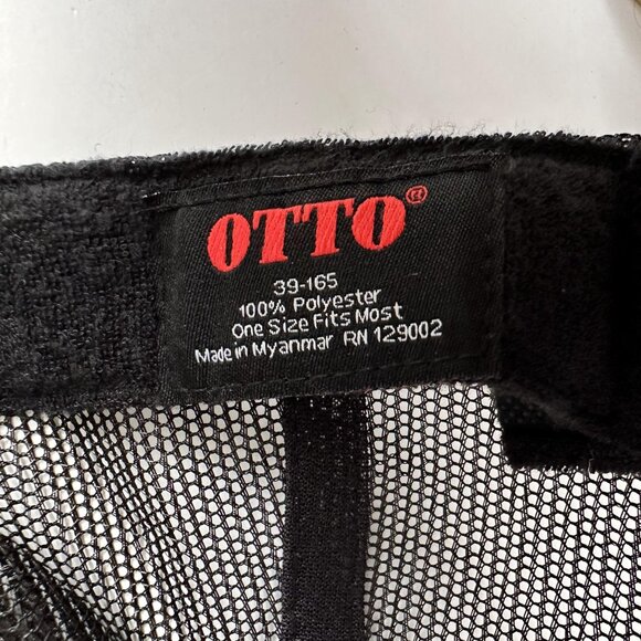 Old English Letter X Trucker Hat w/ Rope Otto Adjustable Snap Back Foam Mesh Cap - Picture 9 of 9